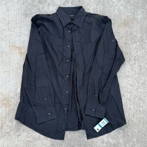 Alfani Black Button-Up Shirt